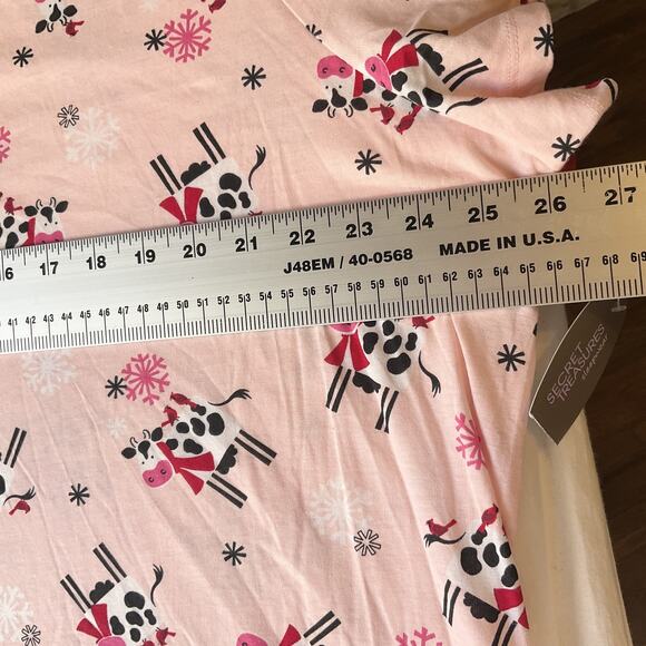 Secret Treasures Women Sleepwear Dress 2X/3X (20W-24W) Black Pink Animal Print - Picture 4 of 7